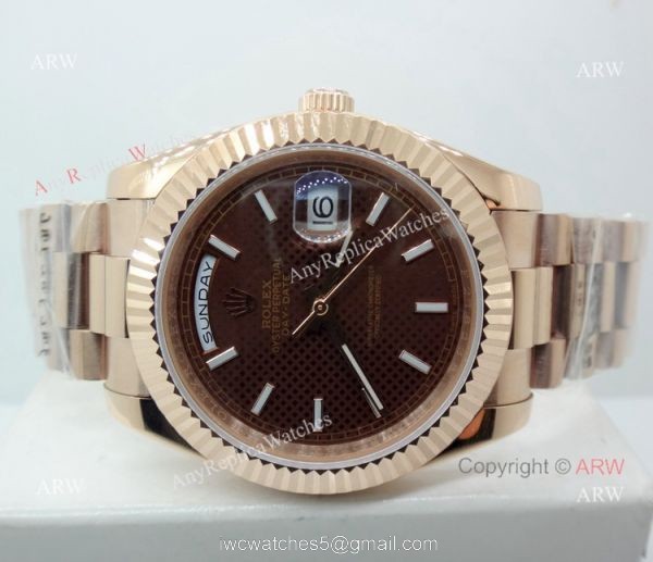 Best Replica Rolex Day Date Rose Gold Presidential Watch 40mm 1