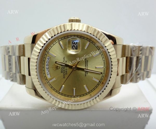High Quality Replica Presidential Rolex Day-Date All Gold Watch 40mm 1