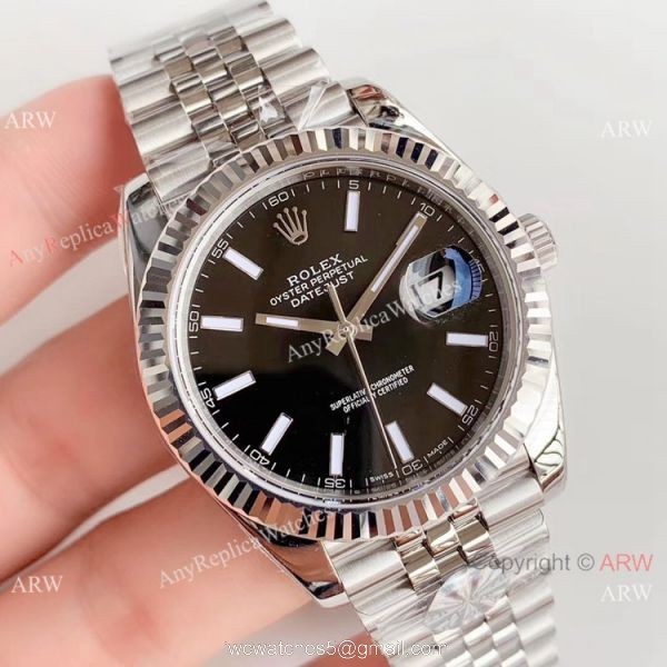 1:1 Super Clone Rolex Datejust II 904L Black Dial jubilee Watch Rolex AR Factory 1