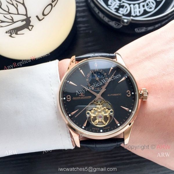 Copy Jaeger LeCoultre Flying Tourbillon Rose Gold watch Mens 1