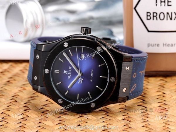 Hublot Classic Fusion Black Steel Watches Buy Replica 1