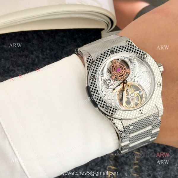 High Quality Hublot Classic Fusion Tourbillon Men Watch Rose Gold 1