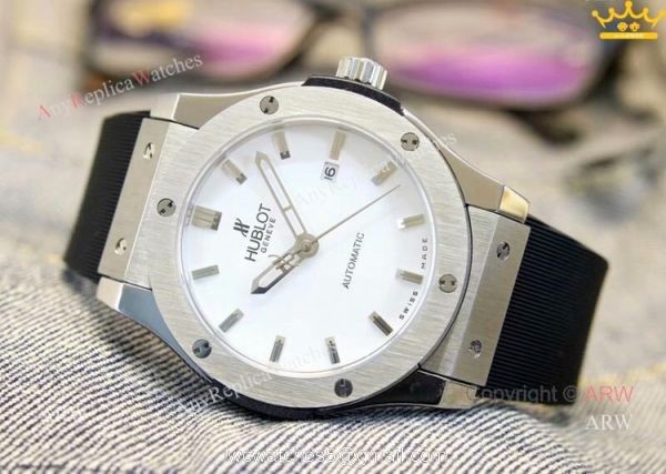 New Copy Hublot Classic Fusion Blue Dial Men Watch at ARW Replica Watches 1