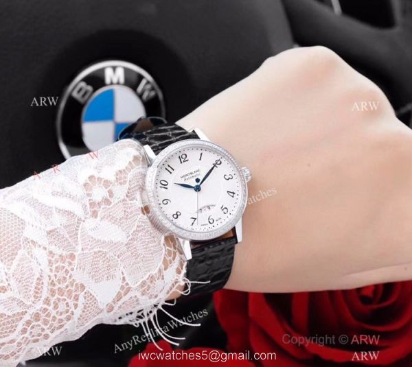 Swiss Mont Blanc Knock Off Boheme Date U0111059 Watch Rose Gold Diamond 1