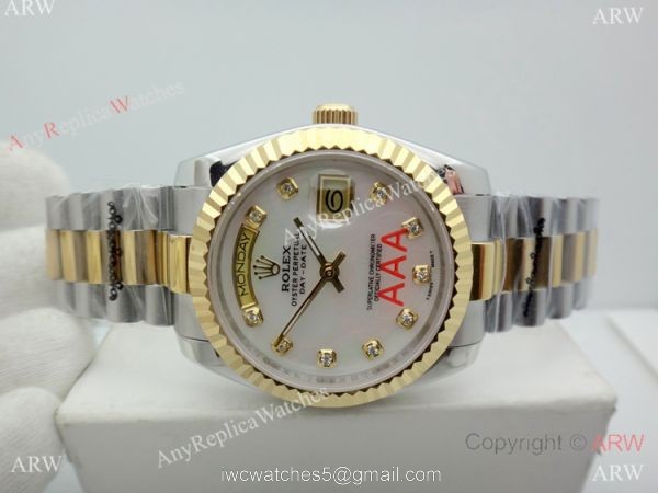 Rolex Day Date 2-Tone Watch Rolex Presidential Replica Watch 36mm 1