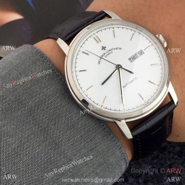 Replica Vacheron Constantin Geneve Day-Date watches Black Dial 39mm 1