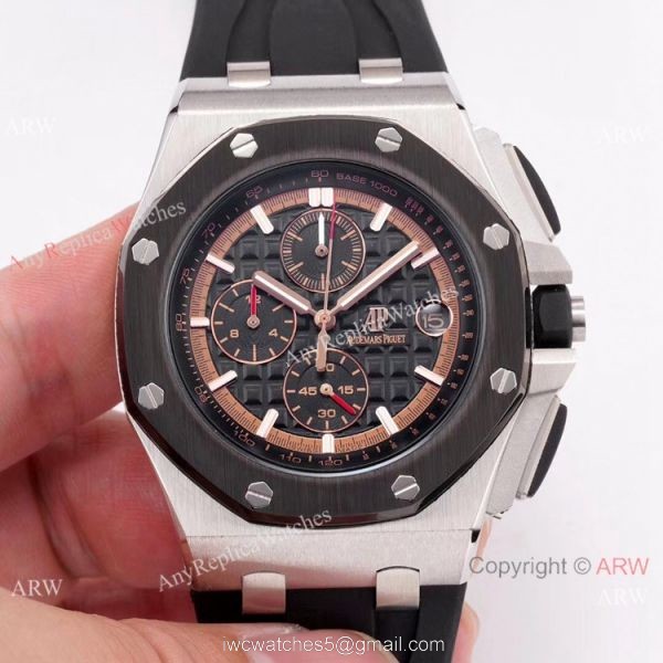 Copy Audemars Piguet Royal Oak Offshore SS BlackRed Face watch New Style 1