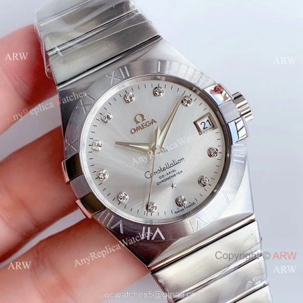 Super Clone Omega Constellation Stainless Steel Silver Dial 8500 Watch VSF 1:1 Best Edition 1