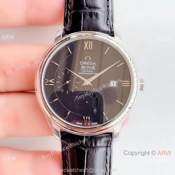DV Factory De Ville Prestige Power Reserve Omega Watch White Face 1