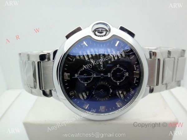 Cartier Ballon Bleu De Stainless Steel Chronograph Watch Replica 1