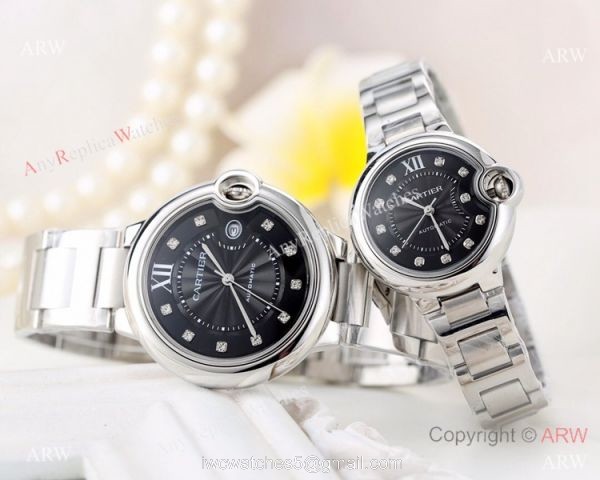 Clone Cartier Ballon Bleu Rose Gold Automatic Watches 42mm or 33mm 1