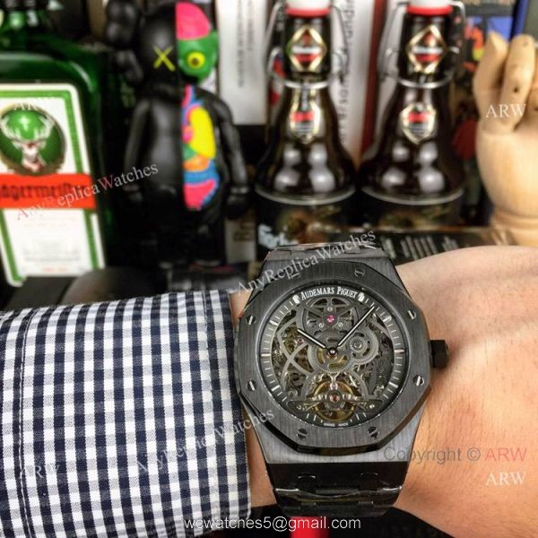New Style Fake AP Skeleton Watch Audemars Piguet Royal Oak Gold Inner Watch 1