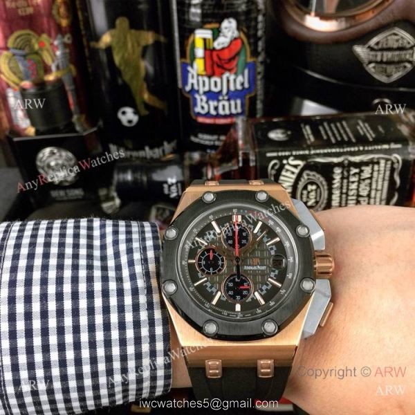 Japan Grade Copy Audemars Piguet Royal Oak offshore Michael Schumacher Watch Rose Gold 1