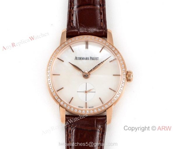 GBF Replica Audemars Piguet Jules Audemars Cal.3090 Watch Rose Gold White MOP Dial 1
