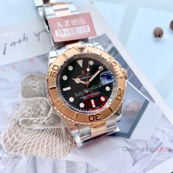 High Quality Rolex Yachtmaster Rose Gold Replica Watch 41mm 1