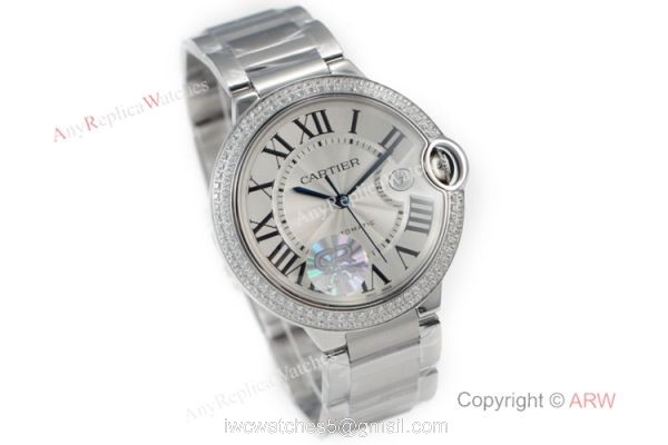 (CR) Swiss Grade Ballon Bleu de Cartier Watch Copy Stainless Steel 42mm 1