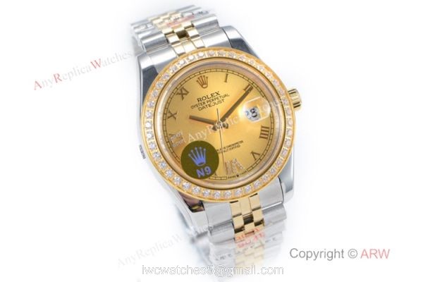 Rolex Oyster Perpetual Datejust II Watch Two Tone Gold Dial 1