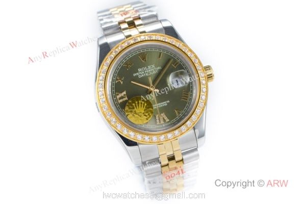Super Clone Rolex Datejust II 2-Tone Jubilee Grey Dial Watch 1