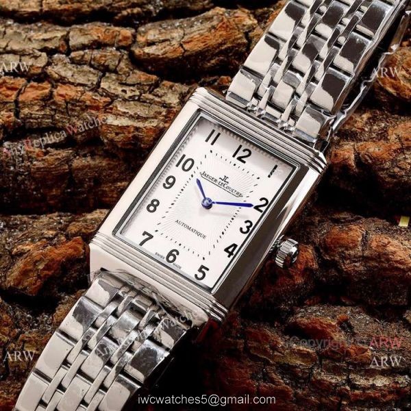 New Copy Jaeger-LeCoultre Reverso Classic 46mm Watch Stainless Steel Black Face 1