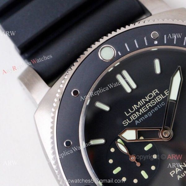(VS) Swiss Panerai Luminor 1950 47 Submersible Titanium Watch Best Replica 1