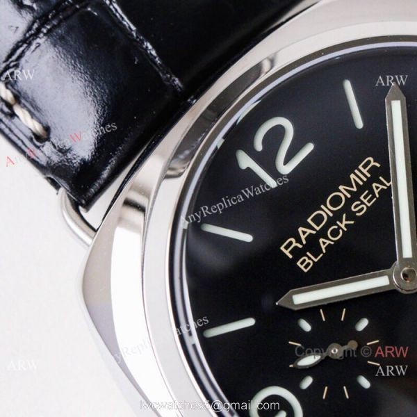 (VS) Swiss Copy Panerai Radiomir Black Seal 3 Days Automatic Watch Black Dial 1