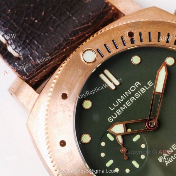 (VS) 1-1 Swiss Copy Panerai Luminor Submersible P9000 Bronzo Watch Pam382 1