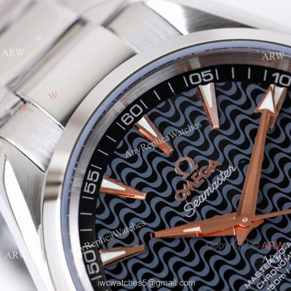 (VS)Best Replica Omega Seamaster Aqua Terra VSF 8500 Watch Stainless Steel Wave Dial 1