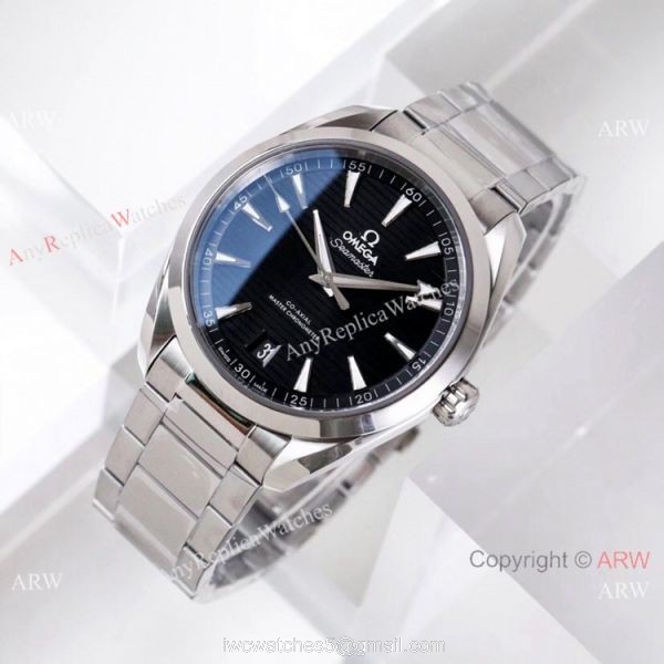 (VSF) Swiss Omega Seamaster Aqua Terra Copy Watch Black Face Watch 41mm 1
