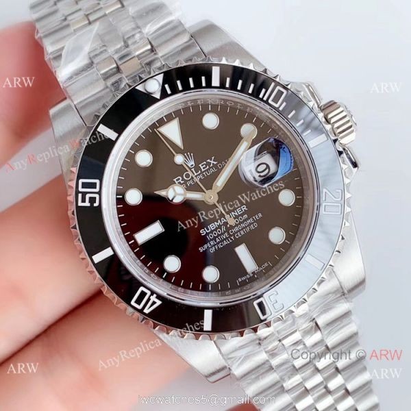SWISS Rolex Submariner EW Factory 3135 Watch Stainless Steel Jubilee Strap 1