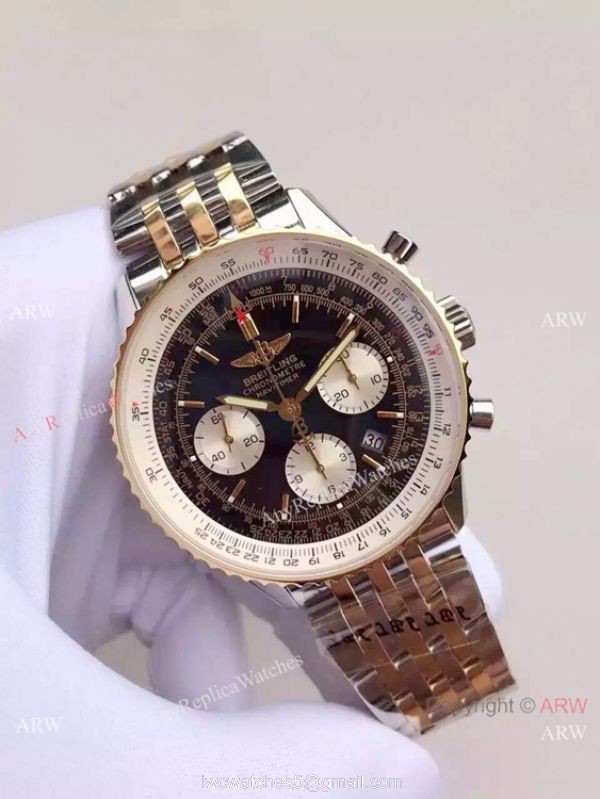 Best Replica Watches China Dealer JF Factory Breitling Navitimer 01 2-Tone Watch 1