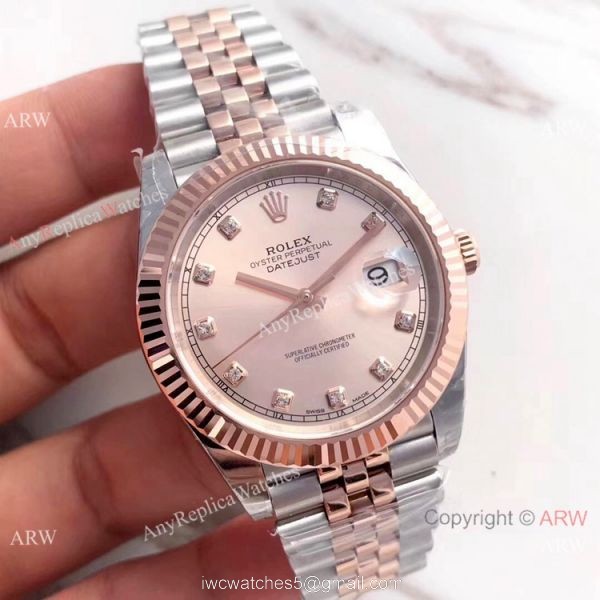 (EW) Swiss Copy Rolex Datejust II 41 2-Tone Rose Gold Jubilee Watch 126331 1