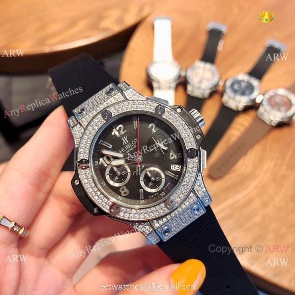 Buy Replica Hublot Big Bang Tutti Frutti SS Diamond Watches 40mm 1