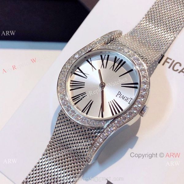 New Replica Piaget Limelight Gala Stainless Steel Silver Face Watch Swiss Quartz 1
