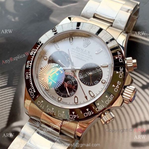 Copy Rolex Daytona 40 Stainless Steel Black Ceramic Bezel watches 1