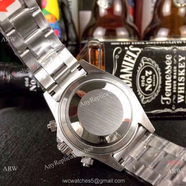 Fake Rolex with Diamond Bezel Stainless Steel Daytona Watch 1