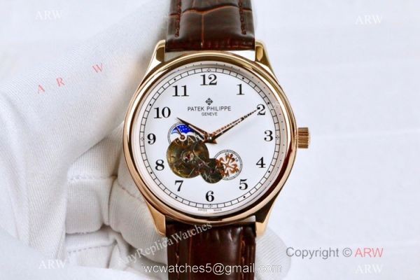 Low Price Patek Philippe Tourbillon Black Dial Watches Men 1
