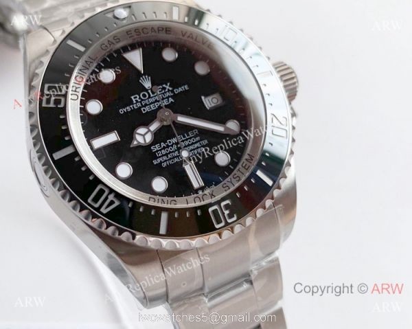 NEW Noob Rolex Deepsea 126660 SS Black Face 1:1 V10 904L Watch 1