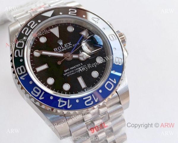 Noob Factory Rolex GMT Master II Blue Black Replica Watch 126710BLNR (V10) 1