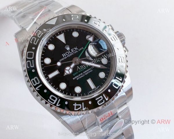 New Rolex GMT-Master II Stainless Steel 116710LN Noob 3135 Replica Watch (V10) 1