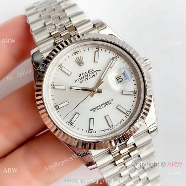NEW UPGRADED Rolex Datejust II 41mm Silver Dial Jubilee Strap Watch V3 1
