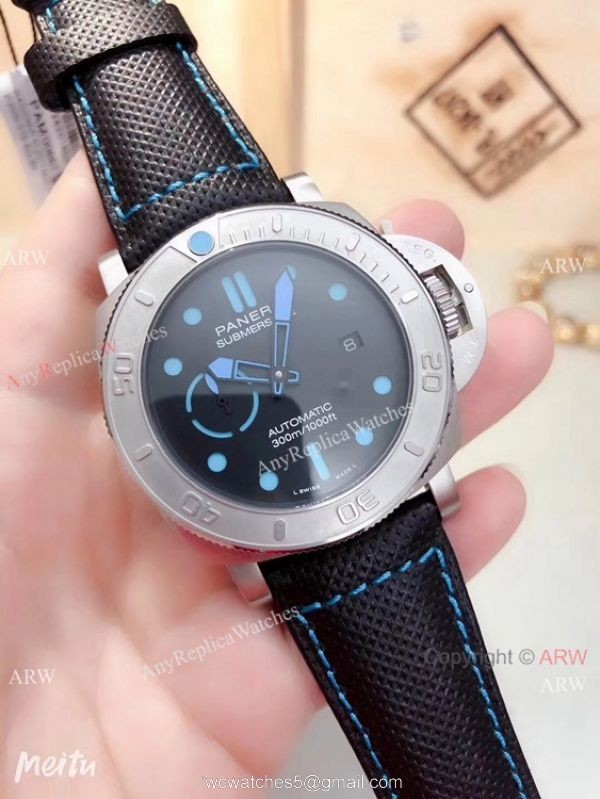2019 Replica Panerai Submersible Mike Horn Edition PAM985 Watch Blue Markers 1