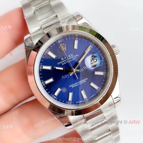 NEW Upgraded 3235 V3 Rolex Datejust 41 Stainless Steel Blue Dial Rolex Grade 1 Watch 1