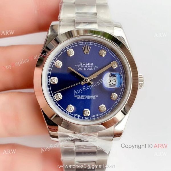NEW Upgraded V3 Version Rolex Datejust II Blue Dial Oyster Watch Eta3235 1