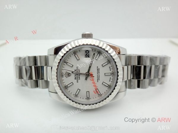 Stainless Steel Datejust Rolex Presidential Replica Watch 31mm Midsize 1