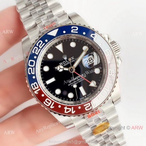 Grade 1A Swiss Rolex GMT Master II Pepsi Jubilee 3285 904L Watch / Noob Factory Watch 1