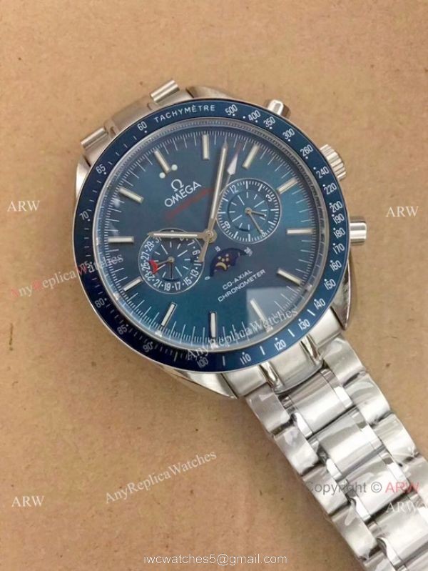 New Omega Speedmaster Moon Phase Automatic watch Stainless Steel 1