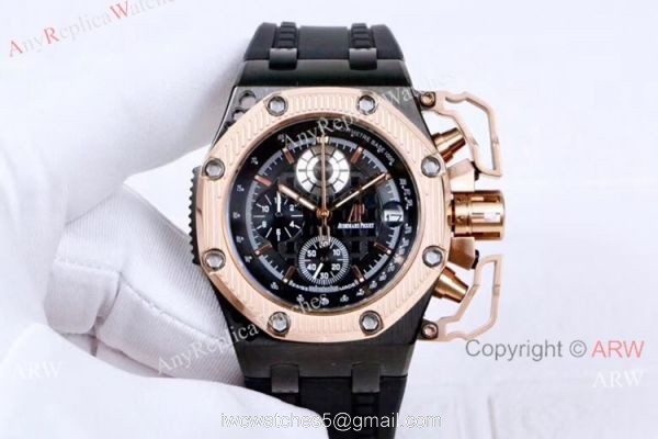 All Black Audemar Piguet Survivor Royal Oak Offshore Watches 1