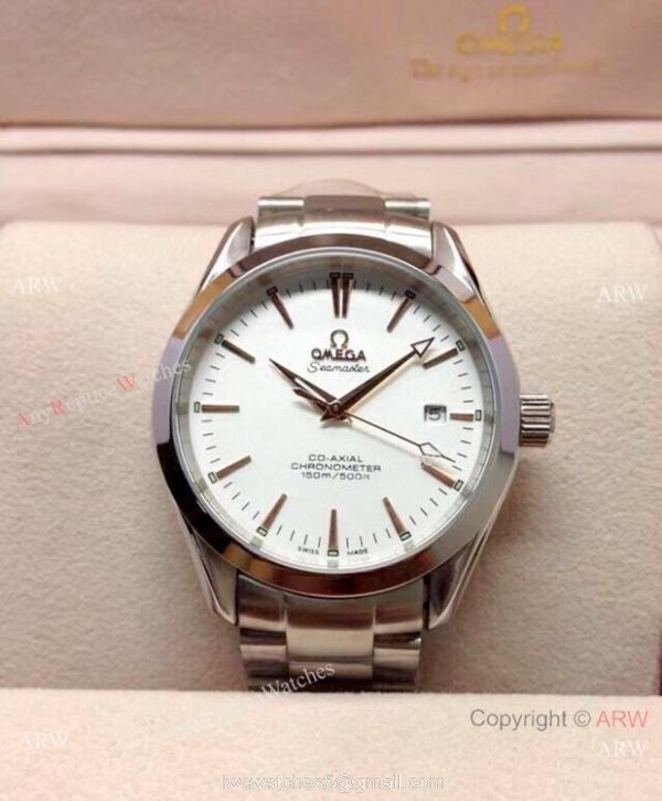Copy Omega Seamaster Gauss Stainless Steel Black Dial Watch 39mm 1