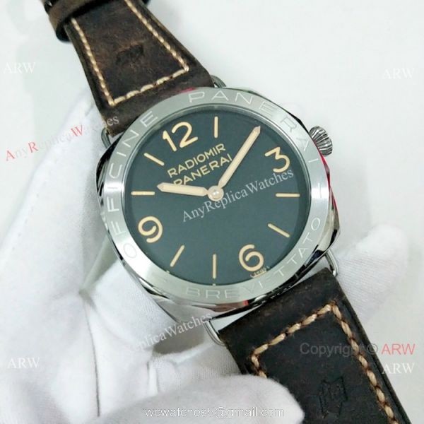 2019 Replica Radiomir Panerai PAM00685 Watch SS Brown Leather Strap 1