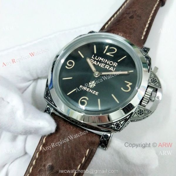 2019 New Replica Panerai Luminor Firenze PAM972 Watch SS Black Face 1